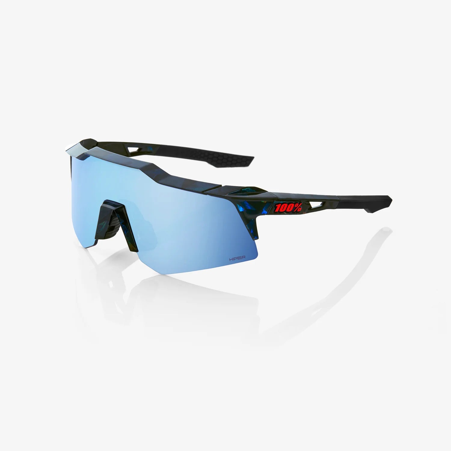 100 Percent Sunglasses - SPEEDCRAFT XS - Black Holographic - HiPER