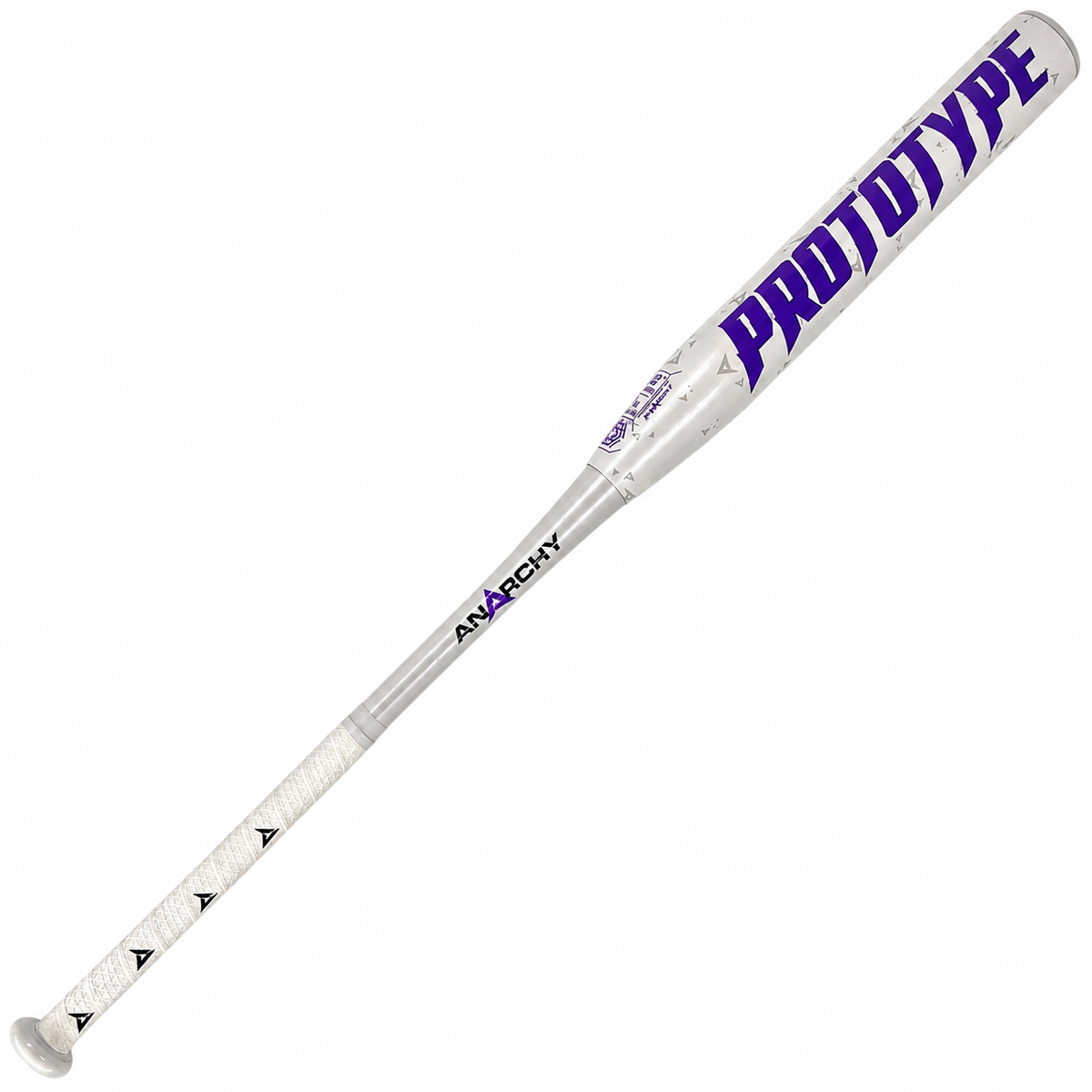 2026 Anarchy Prototype White 2-Piece End Loaded USSSA Slowpitch Softball Bat ASPWPRO26U