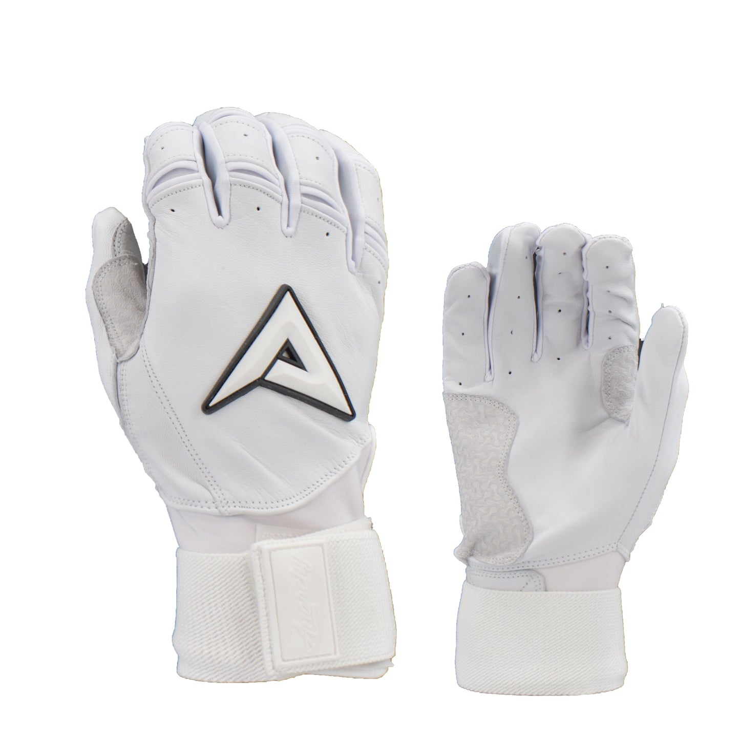 Anarchy Grindstone Long Cuff Batting Glove - Whiteout - Black