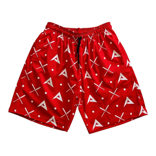 Anarchy Mesh Shorts - Red/White