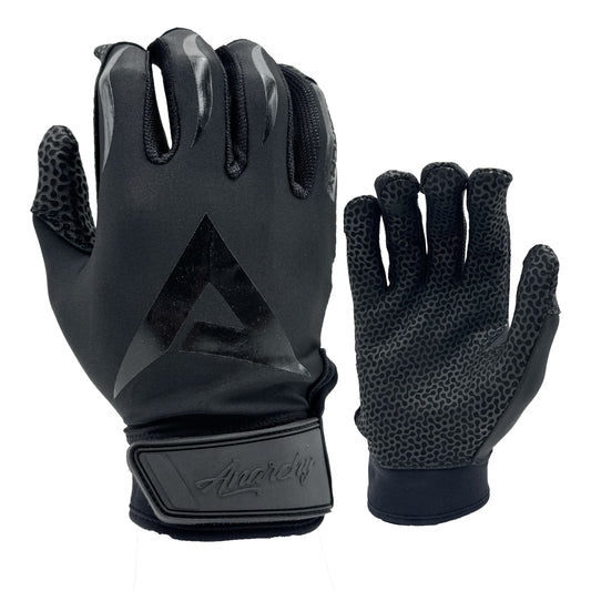 Anarchy Pro Grip Batting Gloves - Blackout