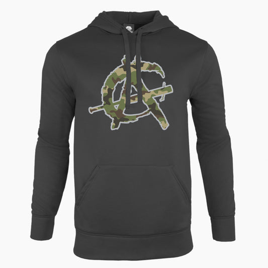 Anarchy Defender Fleece Hoodie - Black/Camo