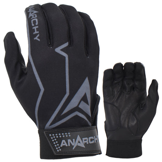 Anarchy Premium Batting Gloves- Black/Grey