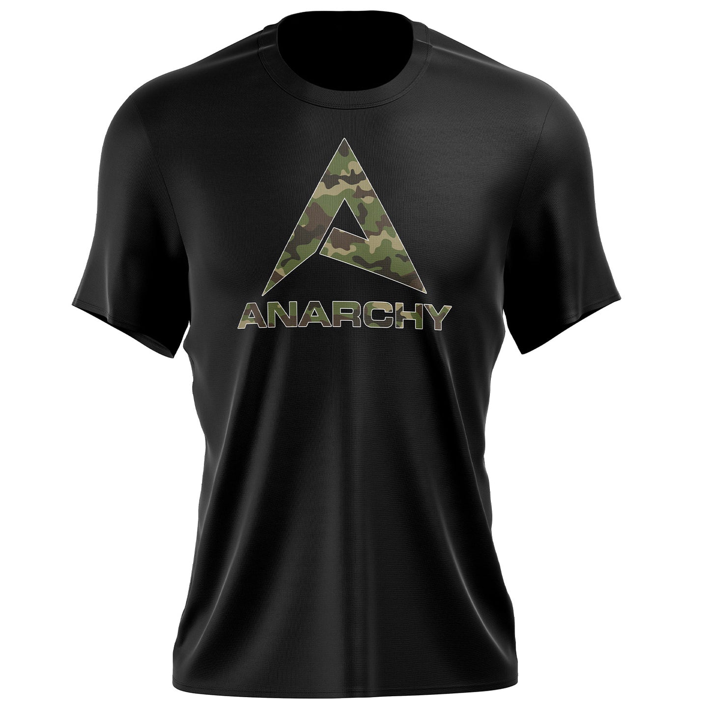 Anarchy - Poly-Cotton Short Sleeve Shirt - Black/Camo