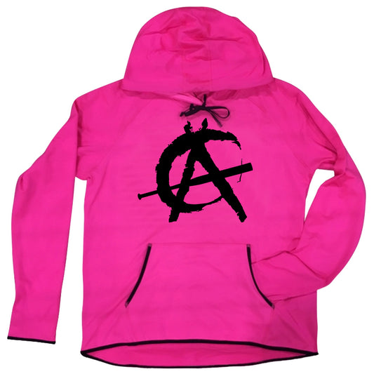 Ladies Lightweight Anarchy Hoodie - Pink