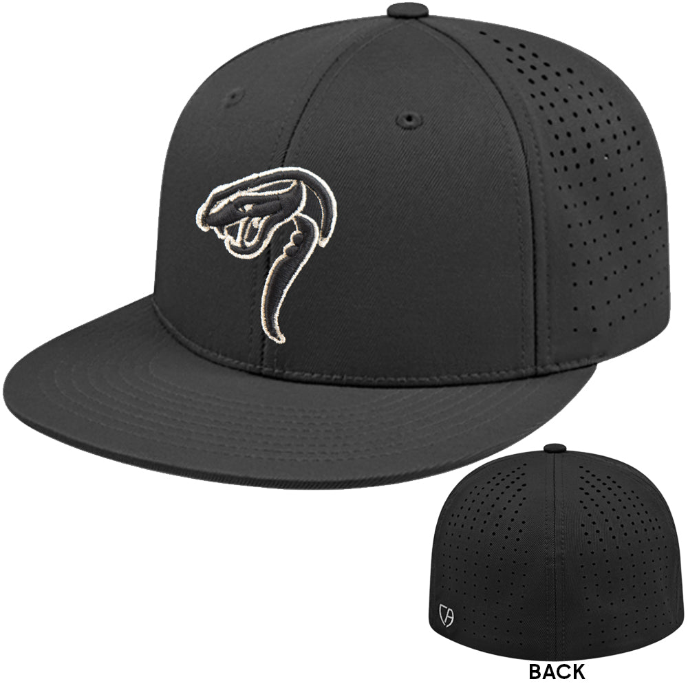 Viper Sports Black Flexfit Performance Hat - Limited Edition - Metallic Silver