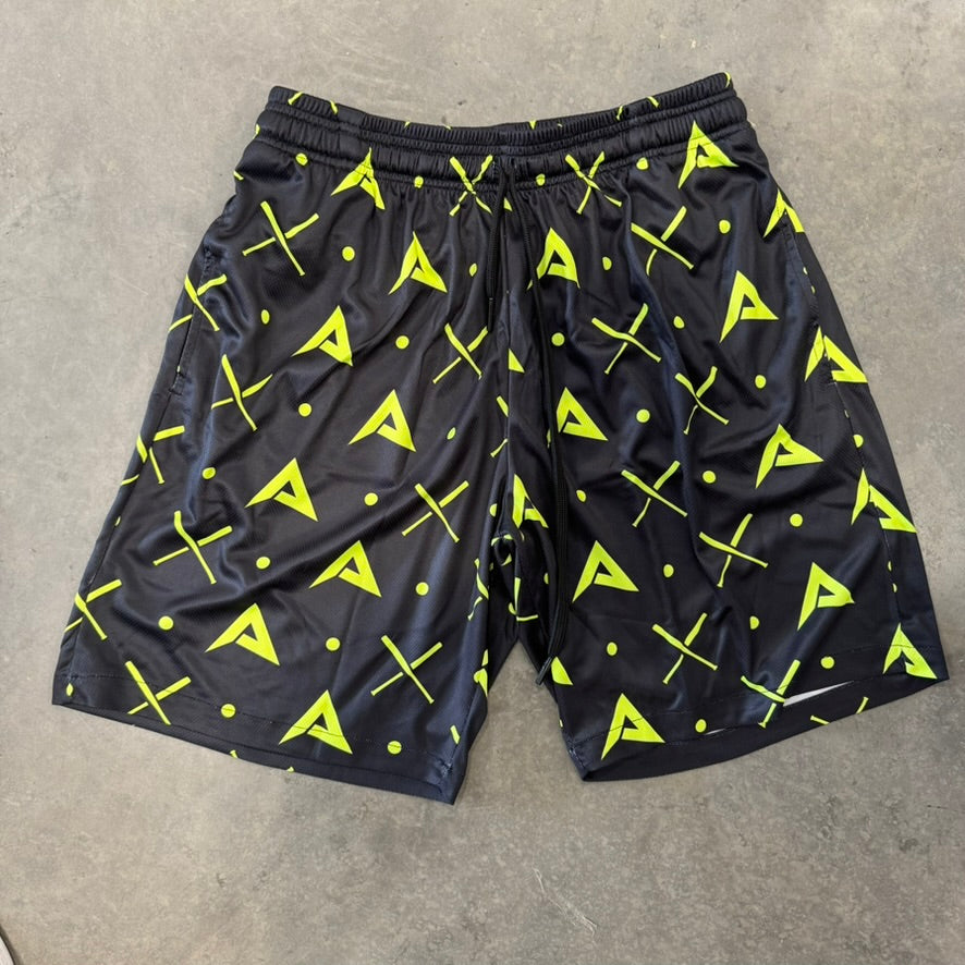 Anarchy Mesh Shorts - Black/Volt