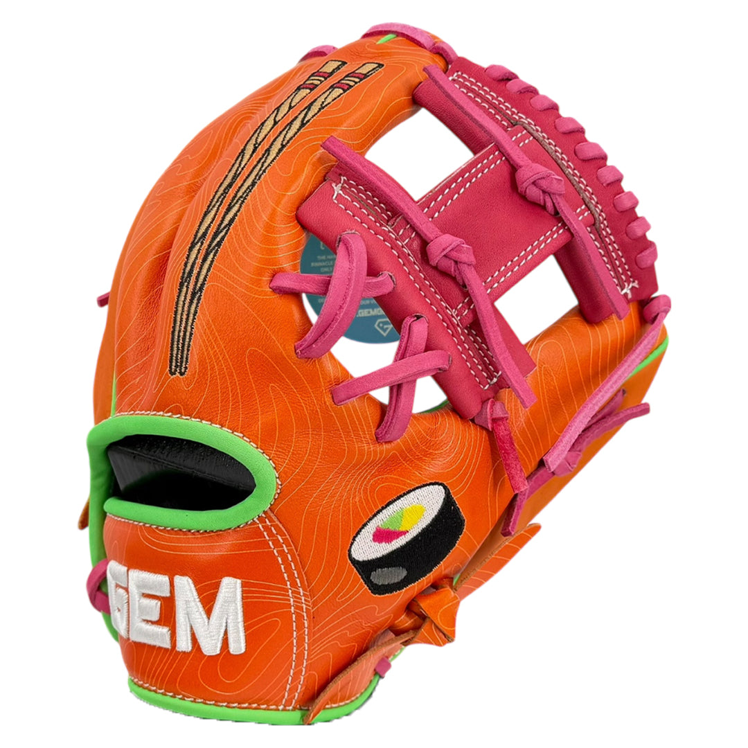 Gem Gloves Baseball Fielding Glove - GEM080 Tuna Roll – Product View | Smash It Sports | leather, kip, pro