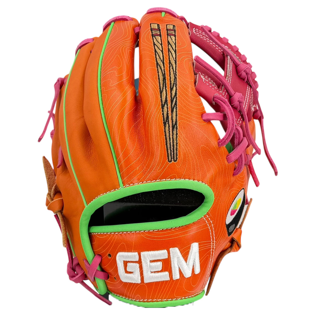 Gem Gloves Baseball Fielding Glove - GEM080 Tuna Roll – Product View | Smash It Sports | leather, kip, pro