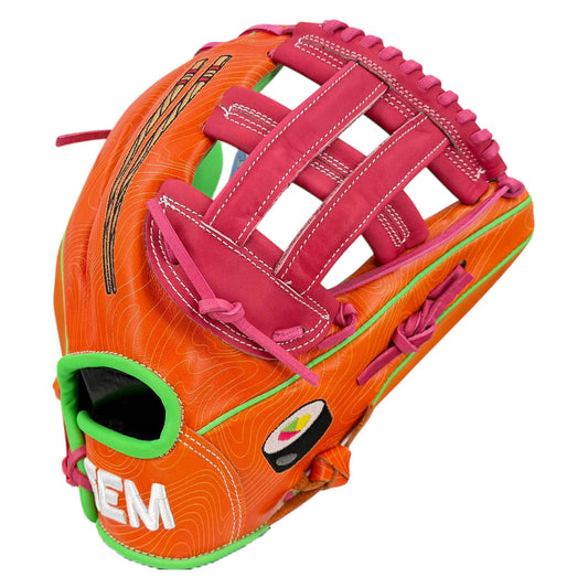Gem Gloves Softball Fielding Glove - GEM080 Tuna Roll – Product View | Smash It Sports | leather, kip, pro