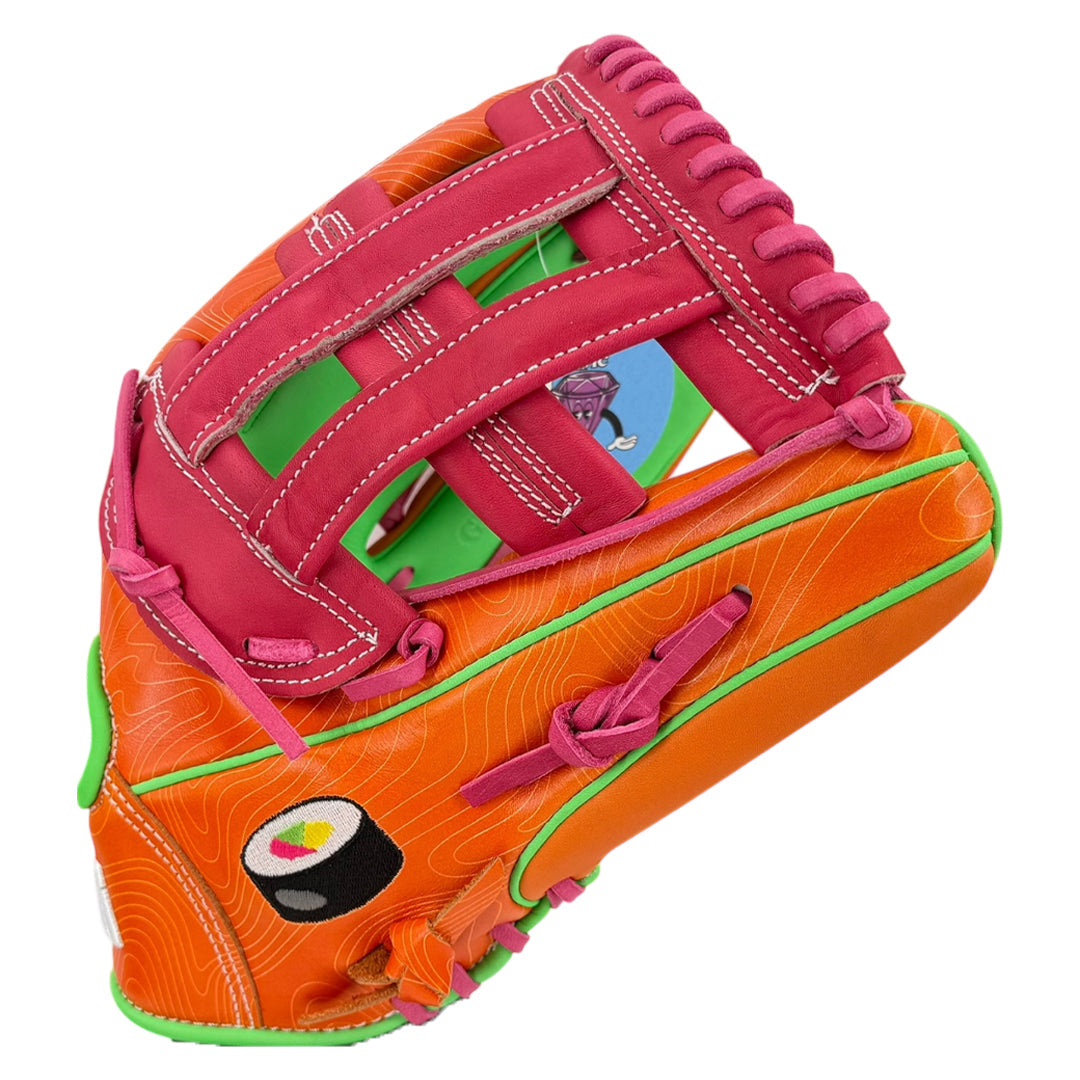 Gem Gloves Softball Fielding Glove - GEM080 Tuna Roll – Product View | Smash It Sports | leather, kip, pro