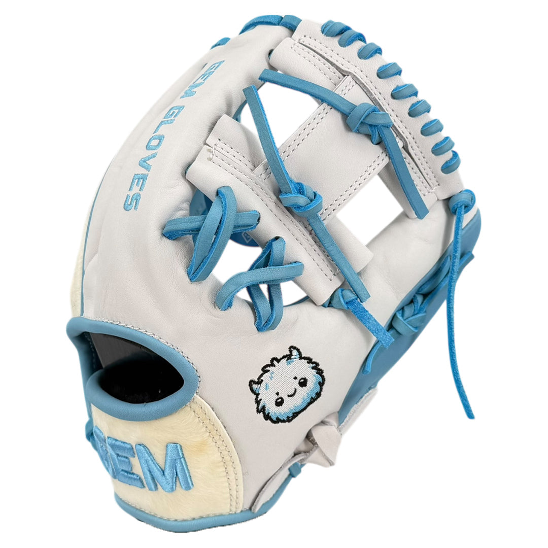 Gem Gloves Baseball Fielding Glove - GEM083 Yeti – Product View | Smash It Sports | leather, kip, pro