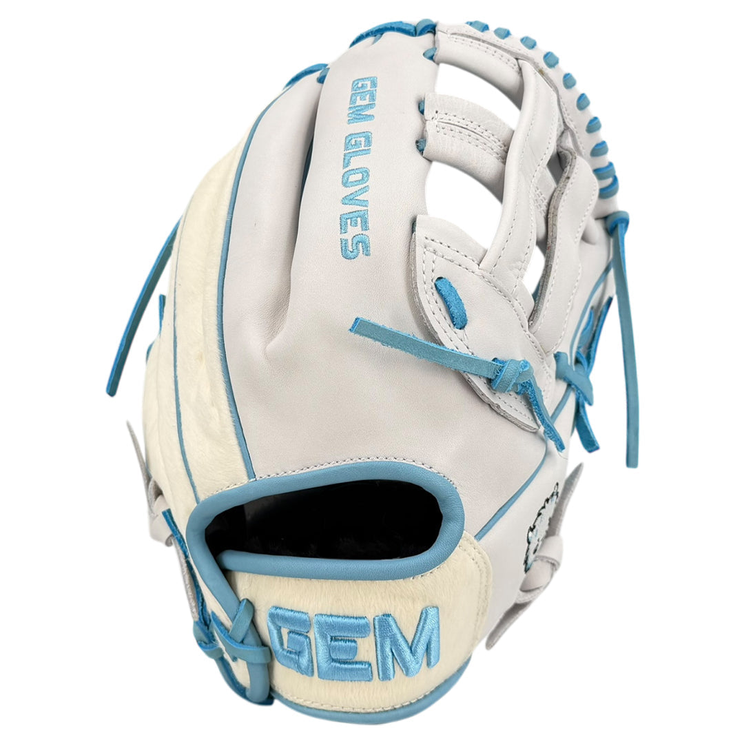 Gem Gloves Softball Fielding Glove - GEM083 Yeti – Product View | Smash It Sports | leather, kip, pro