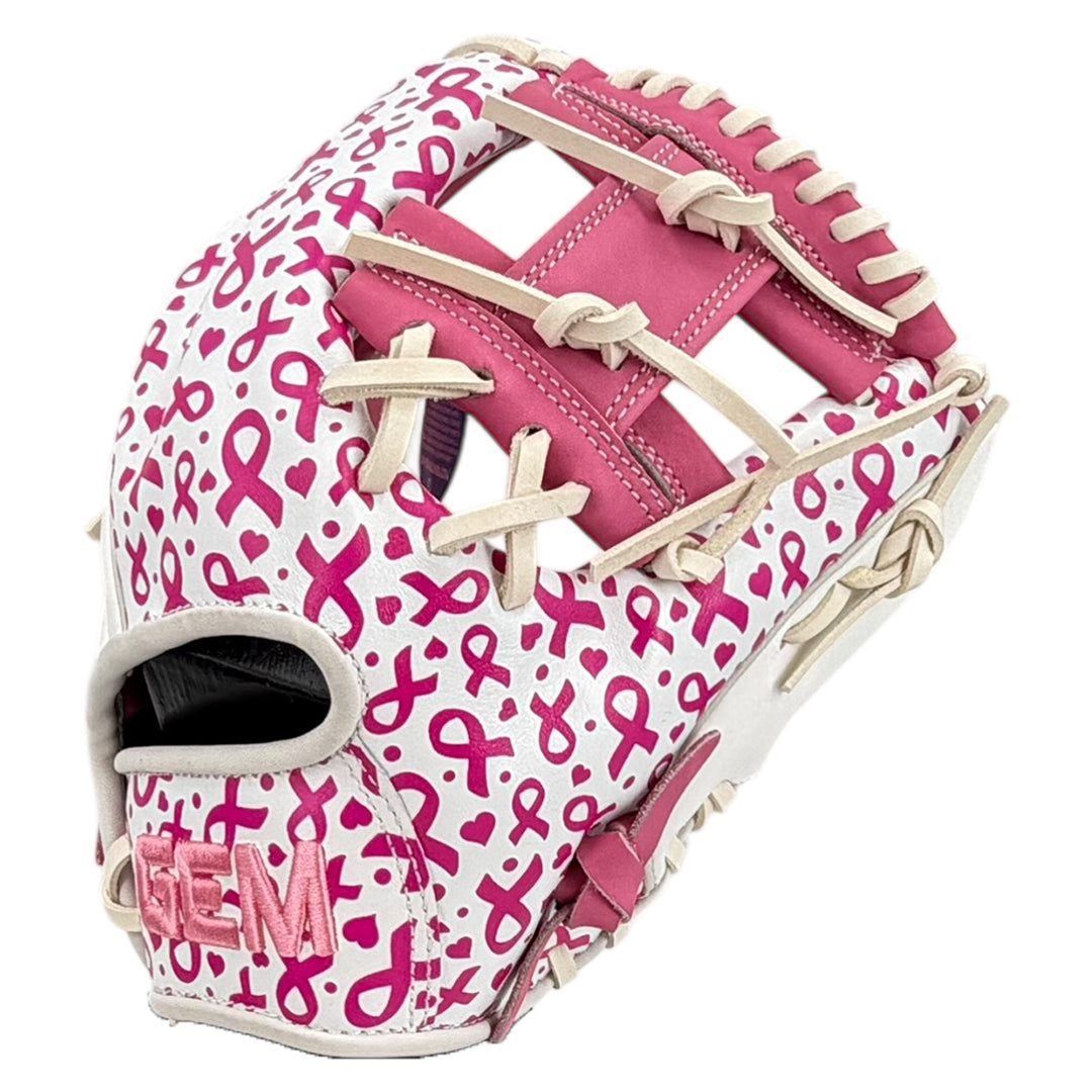 Gem Gloves Baseball Fielding Glove - GEM084 BCA RIbbons – Product View | Smash It Sports | leather, kip, pro
