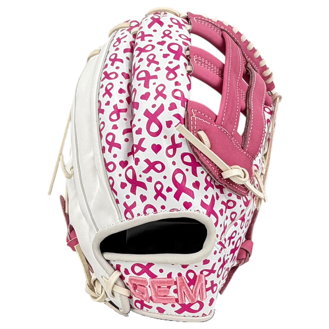 Gem Gloves Softball Fielding Glove - GEM084 BCA RIbbons – Product View | Smash It Sports | leather, kip, pro