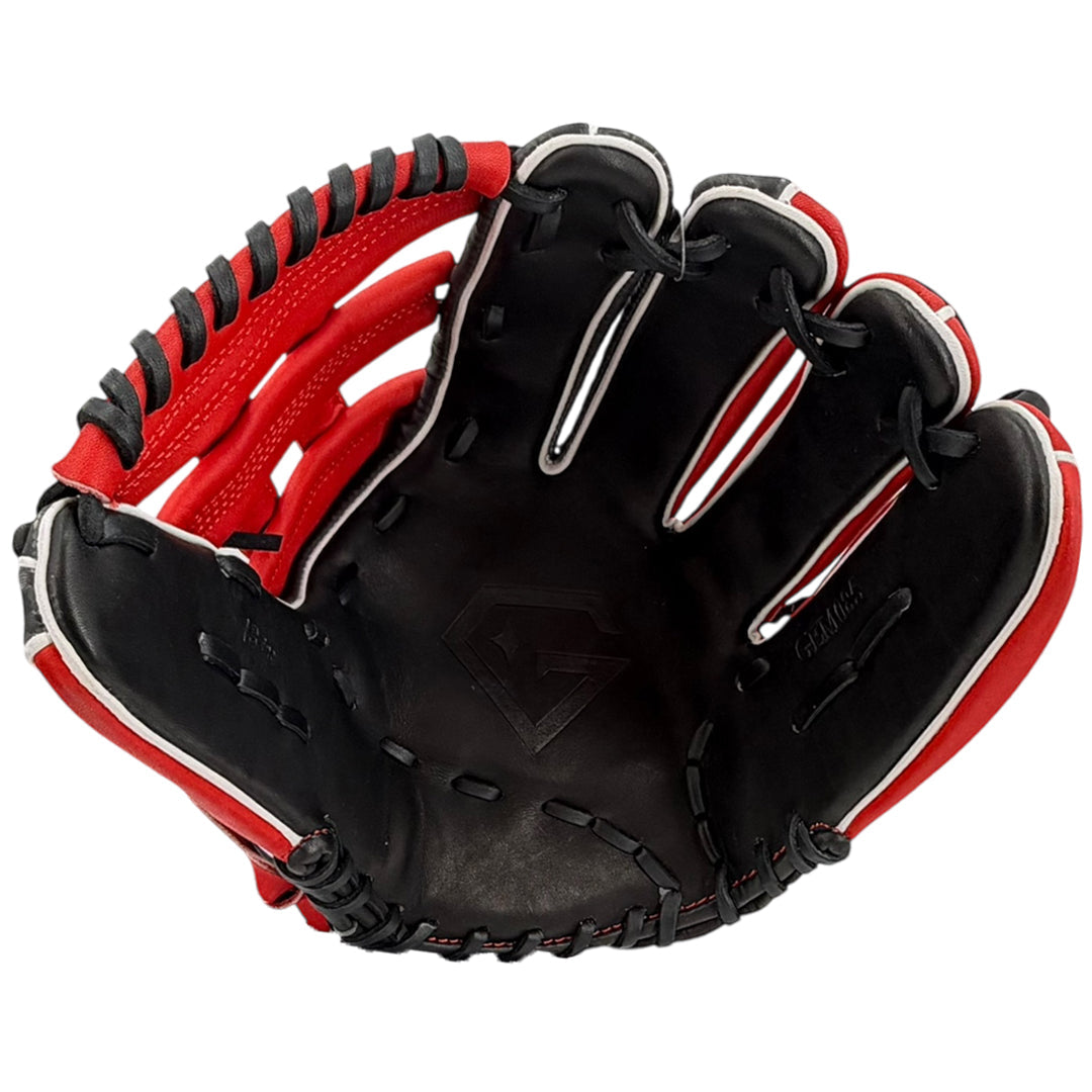 Gem Gloves Softball Fielding Glove - GEM085 Shadow Skulls – Product View | Smash It Sports | leather, kip, pro