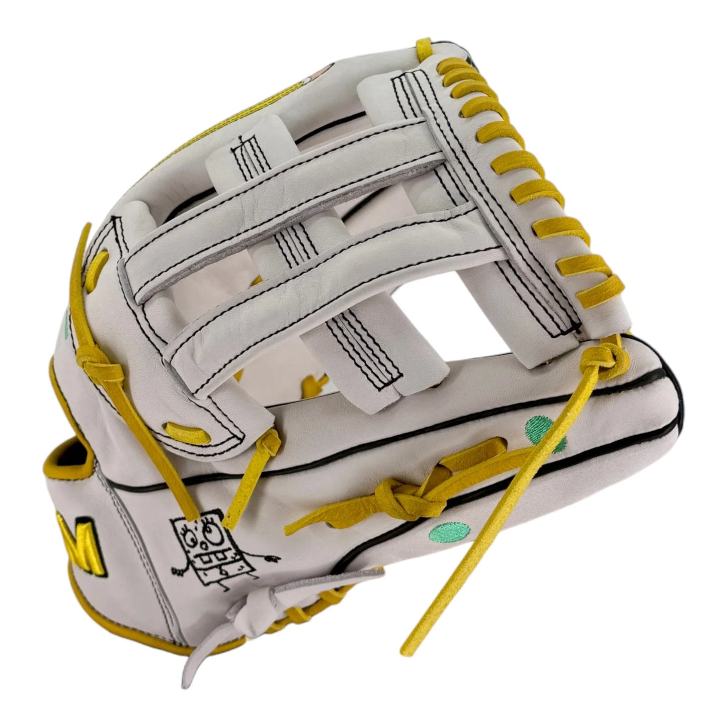 Gem Gloves Softball Fielding Glove - GEM099 Doodlebob – Product View | Smash It Sports | leather, kip, pro