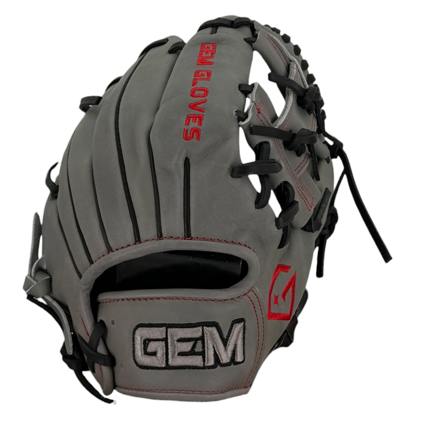 Gem Gloves Baseball Fielding Glove - GEM120 Carbon Fang – Product View | Smash It Sports | leather, kip, pro