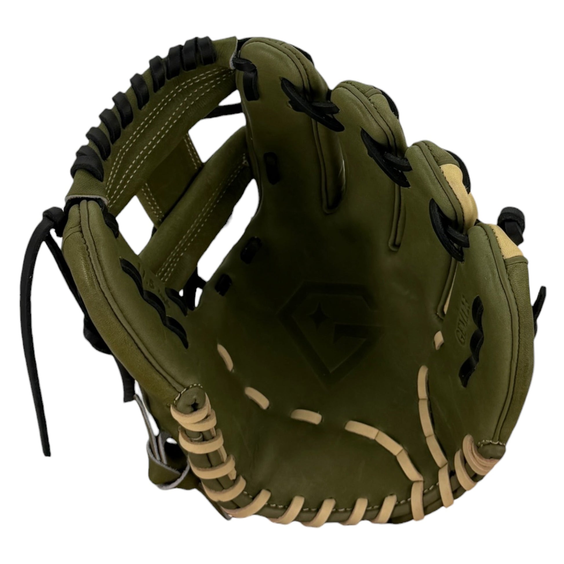 Gem Gloves Baseball Fielding Glove - GEM123 Timberline – Product View | Smash It Sports | leather, kip, pro