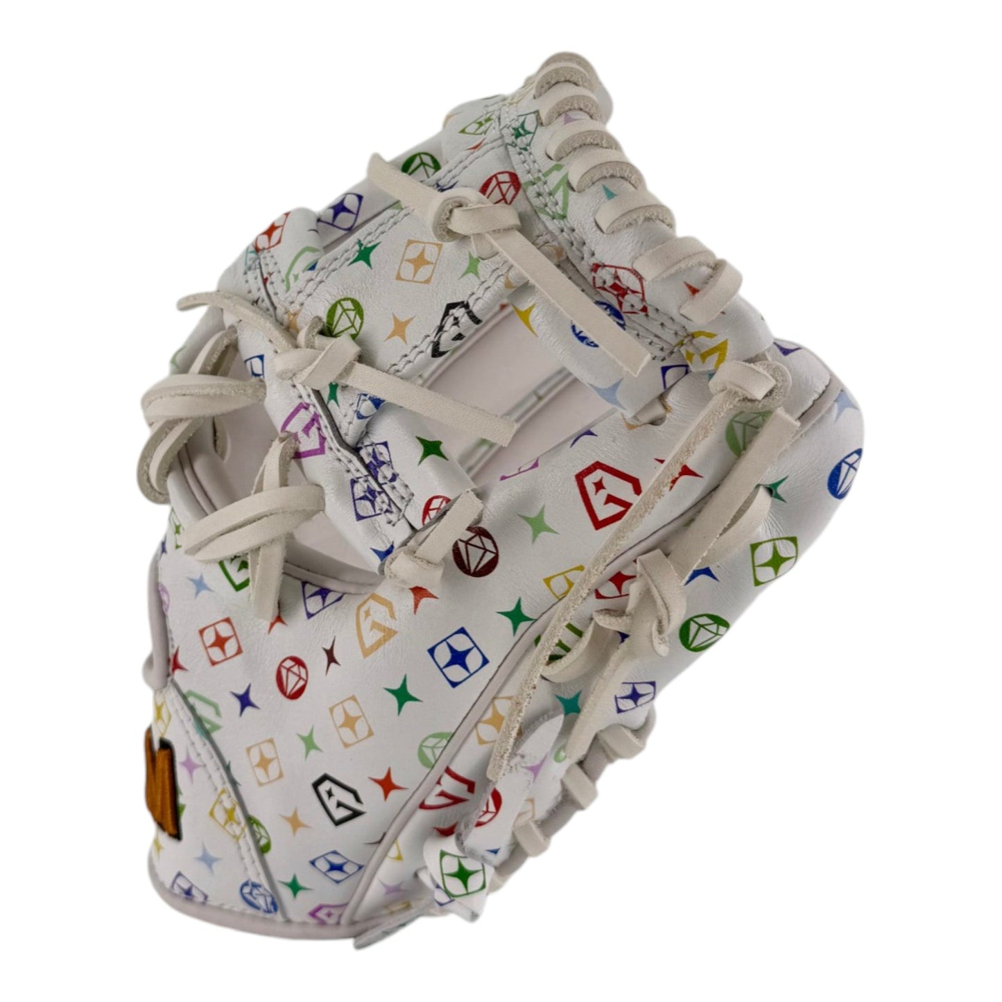 Gem Gloves Baseball Fielding Glove - GEM107 Rainbow LUX – Product View | Smash It Sports | leather, kip, pro