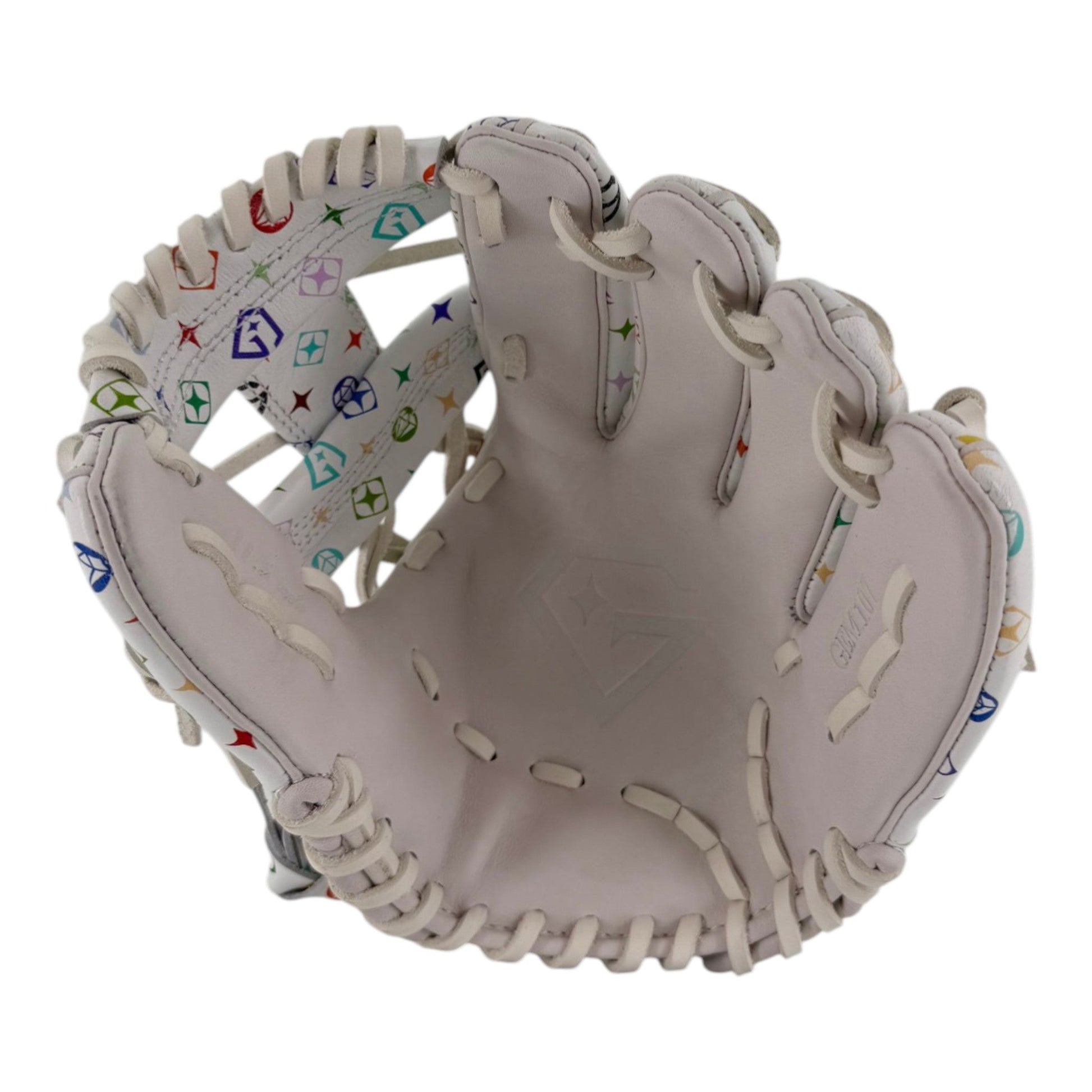 Gem Gloves Baseball Fielding Glove - GEM107 Rainbow LUX – Product View | Smash It Sports | leather, kip, pro