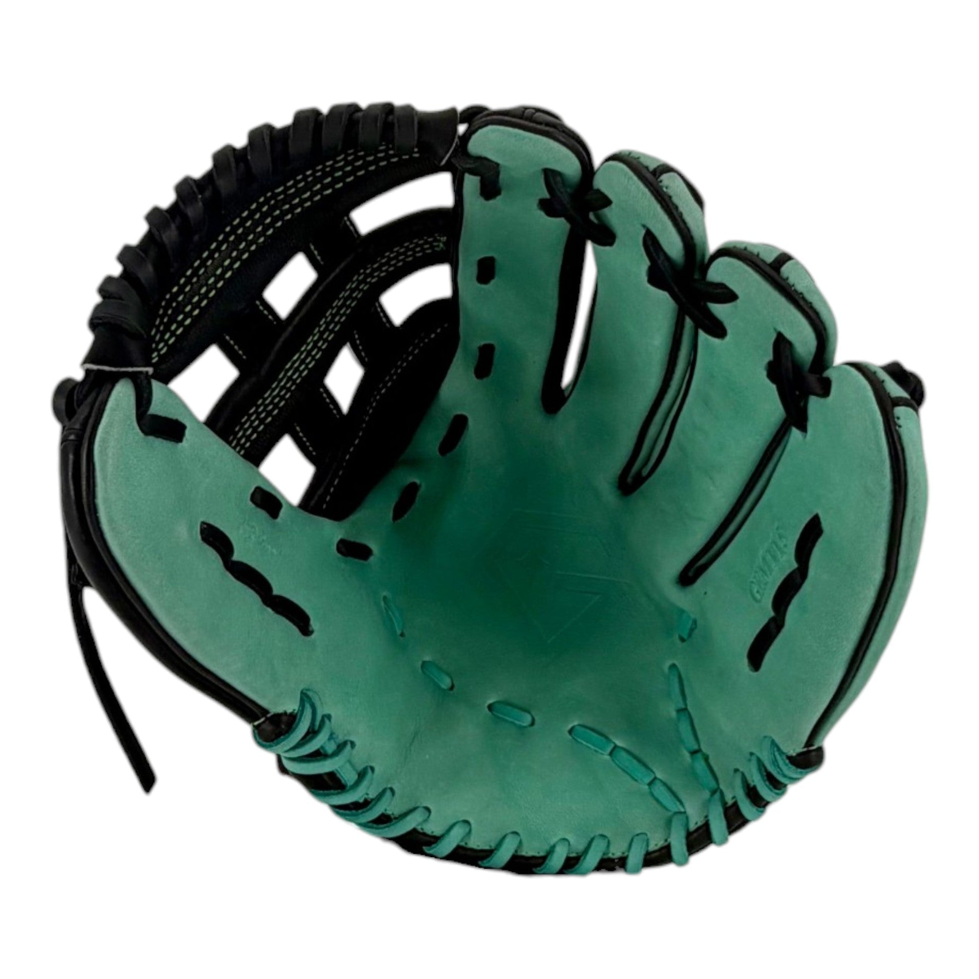 Gem Gloves Softball Fielding Glove - GEM115 Phantom Mint – Product View | Smash It Sports | leather, kip, pro