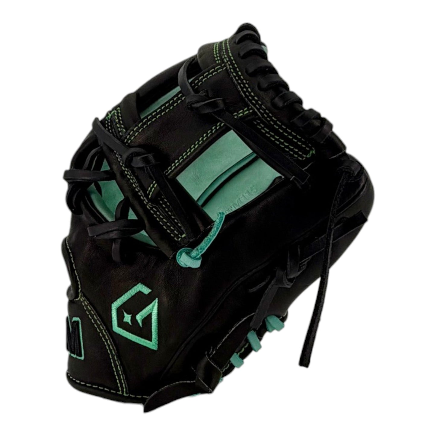 Gem Gloves Baseball Fielding Glove - GEM115 Phantom Mint – Product View | Smash It Sports | leather, kip, pro