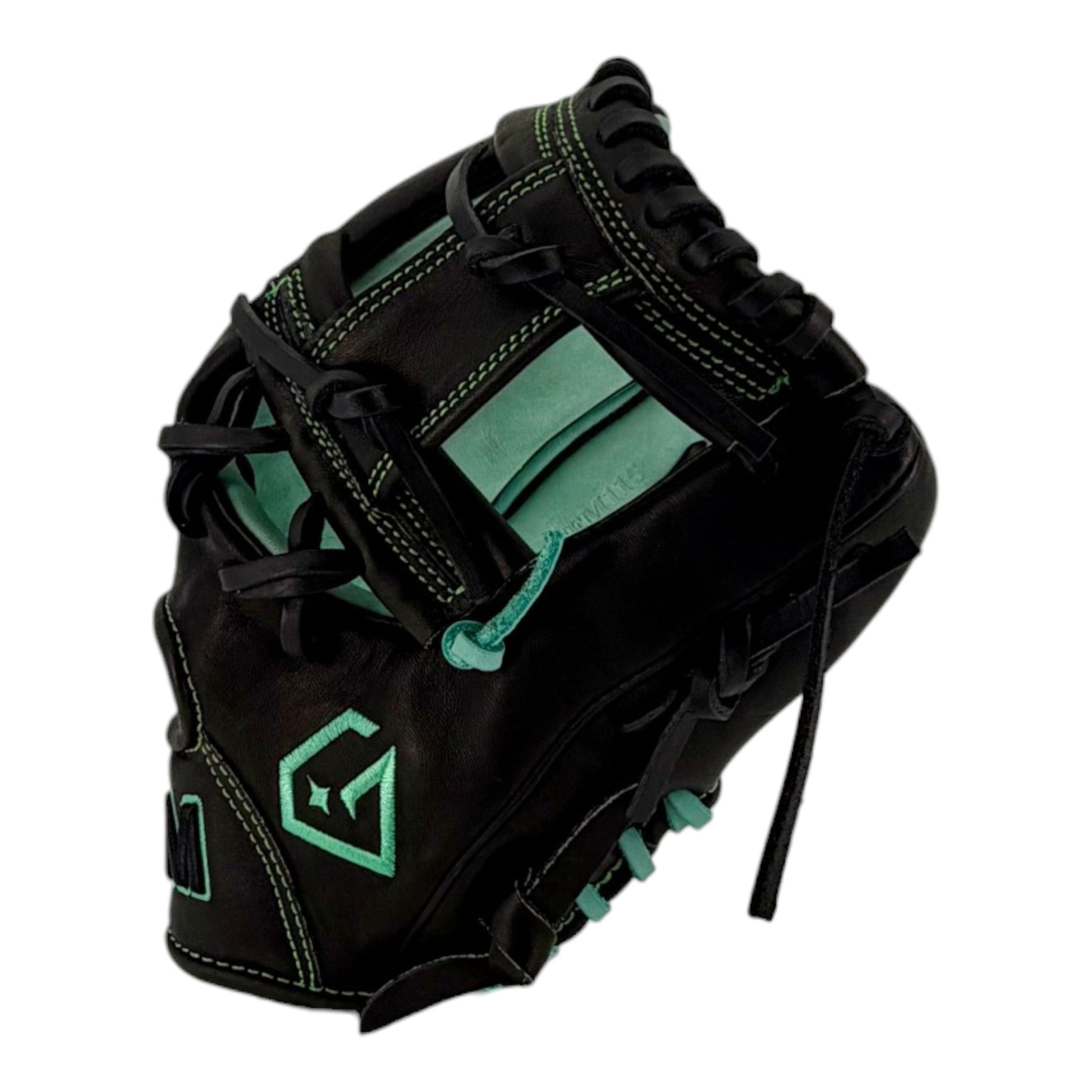 Gem Gloves Baseball Fielding Glove - GEM115 Phantom Mint – Product View | Smash It Sports | leather, kip, pro