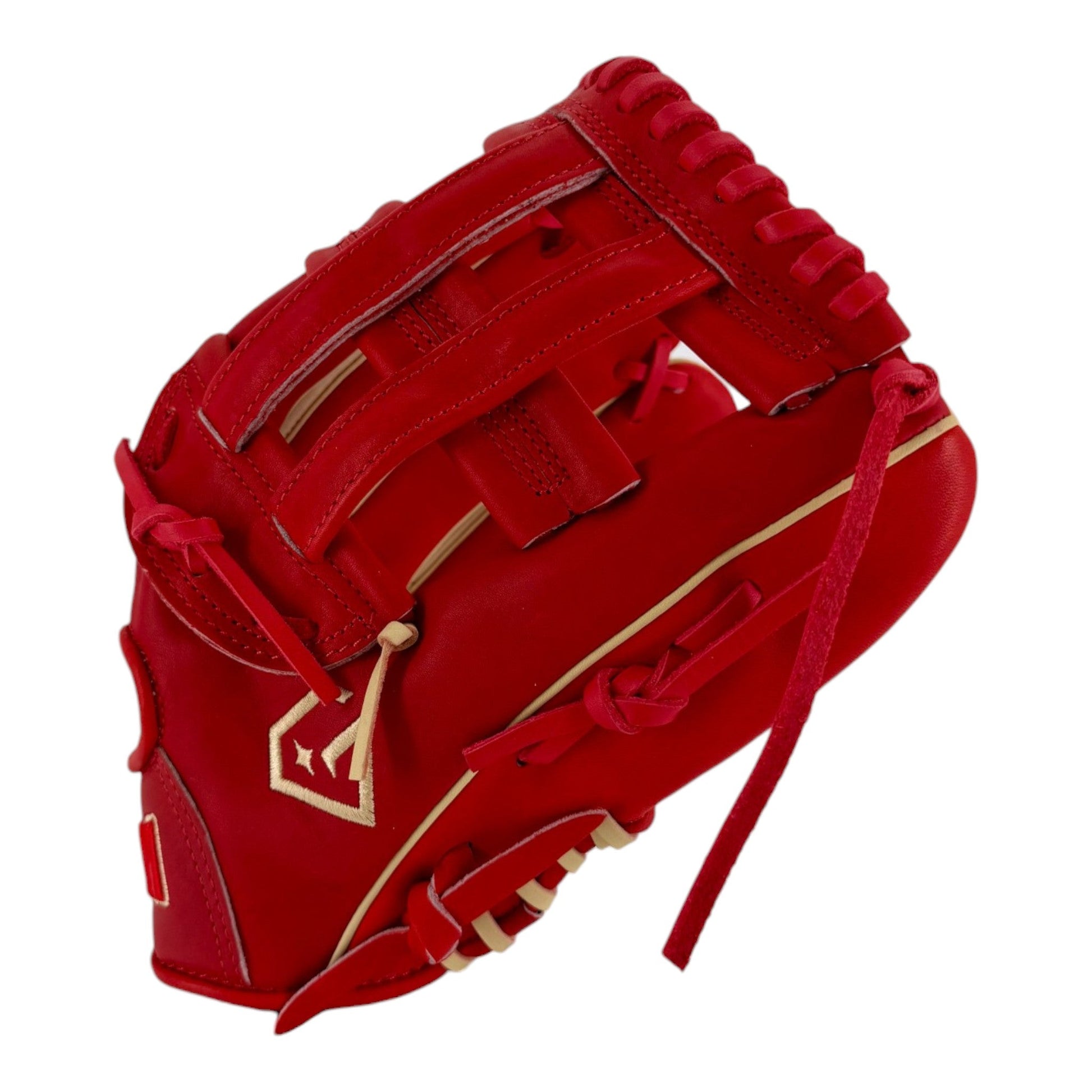 Gem Gloves Softball Fielding Glove - GEM116 Amber Blaze – Product View | Smash It Sports | leather, kip, pro