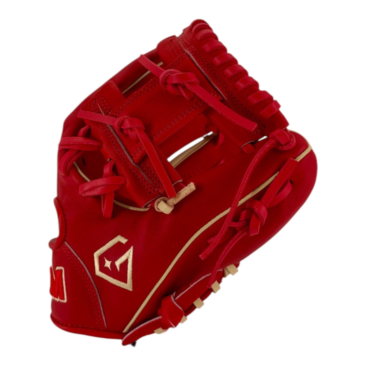 Gem Gloves Baseball Fielding Glove - GEM116 Amber Blaze – Product View | Smash It Sports | leather, kip, pro