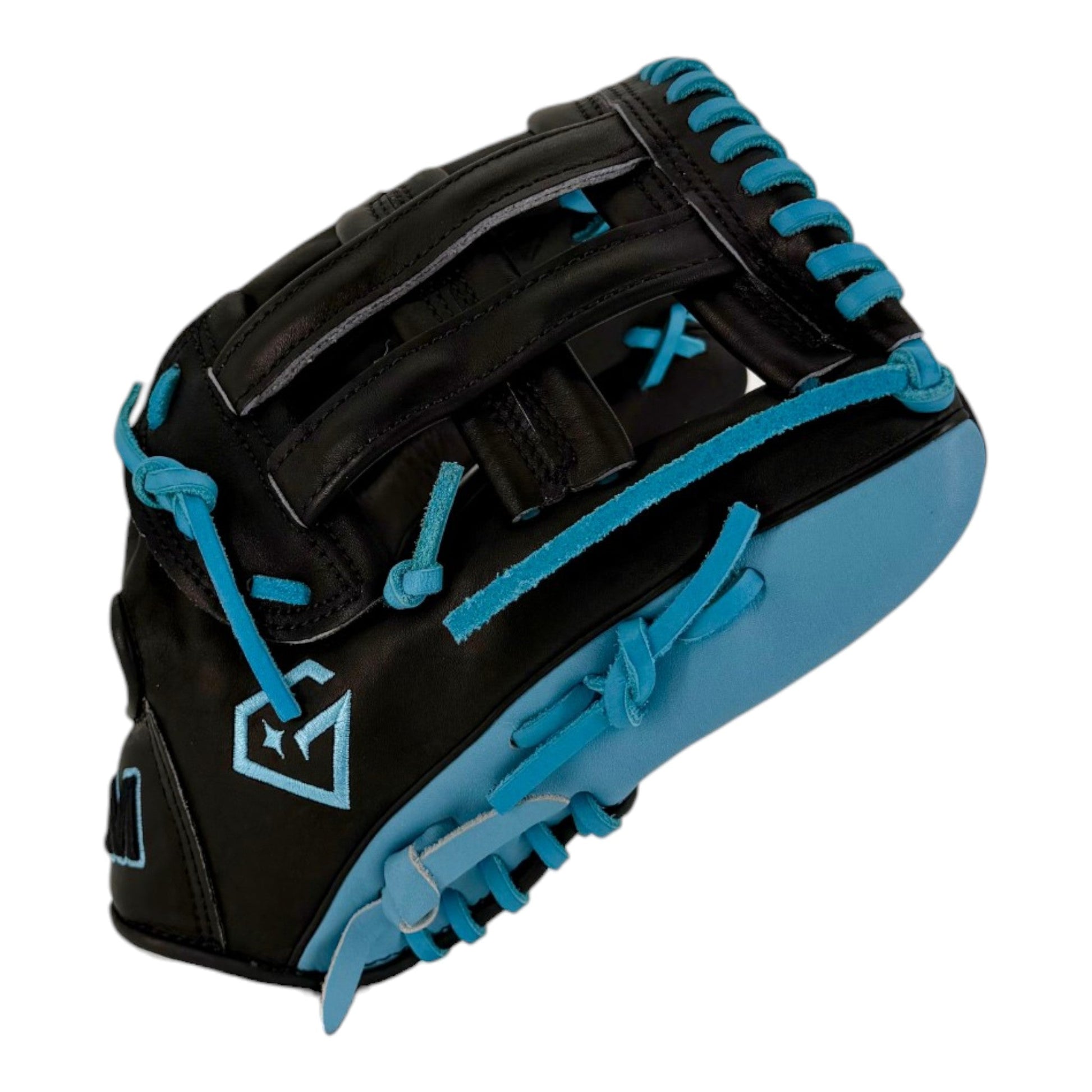Gem Gloves Softball Fielding Glove - GEM118 Midnight Sky – Product View | Smash It Sports | leather, kip, pro