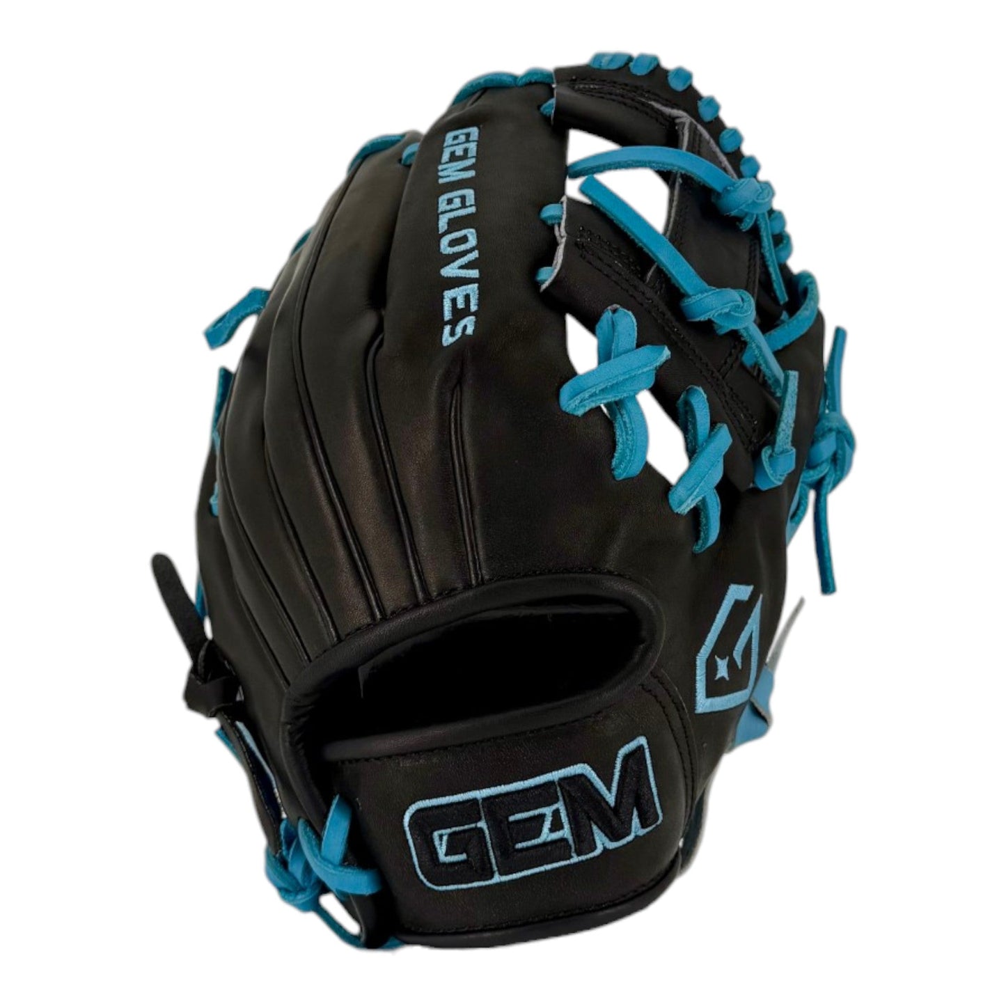 Gem Gloves Baseball Fielding Glove - GEM118 Midnight Sky – Product View | Smash It Sports | leather, kip, pro