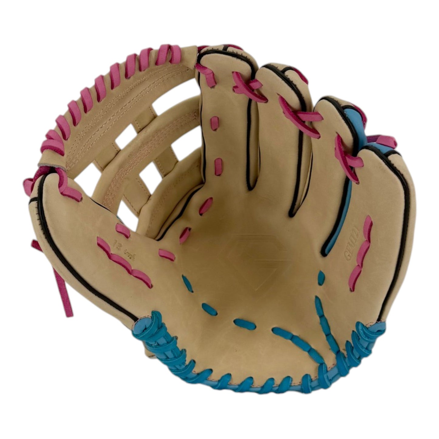 Gem Gloves Softball Fielding Glove - GEM121 Carolina Peach – Product View | Smash It Sports | leather, kip, pro