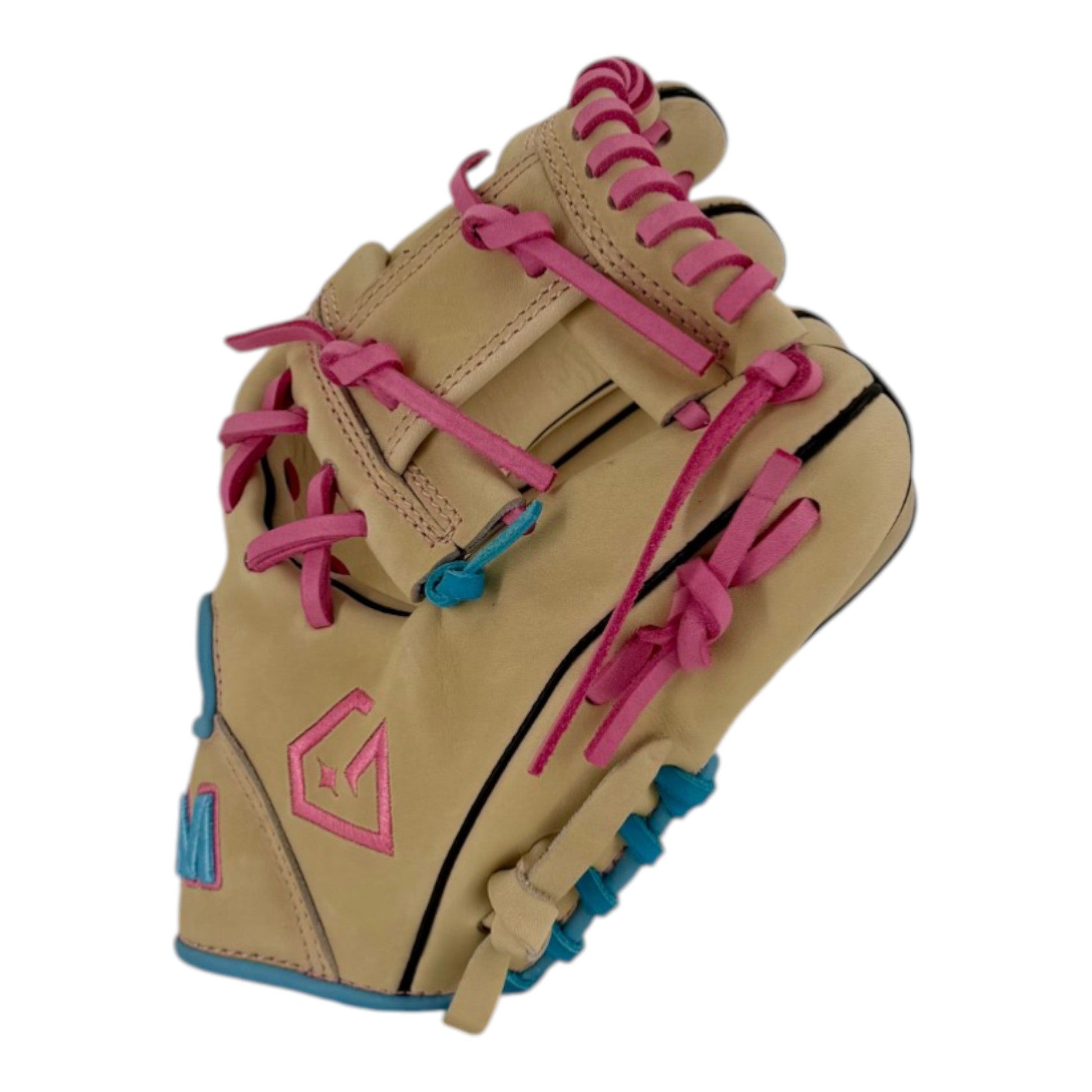 Gem Gloves Baseball Fielding Glove - GEM121 Carolina Peach – Product View | Smash It Sports | leather, kip, pro
