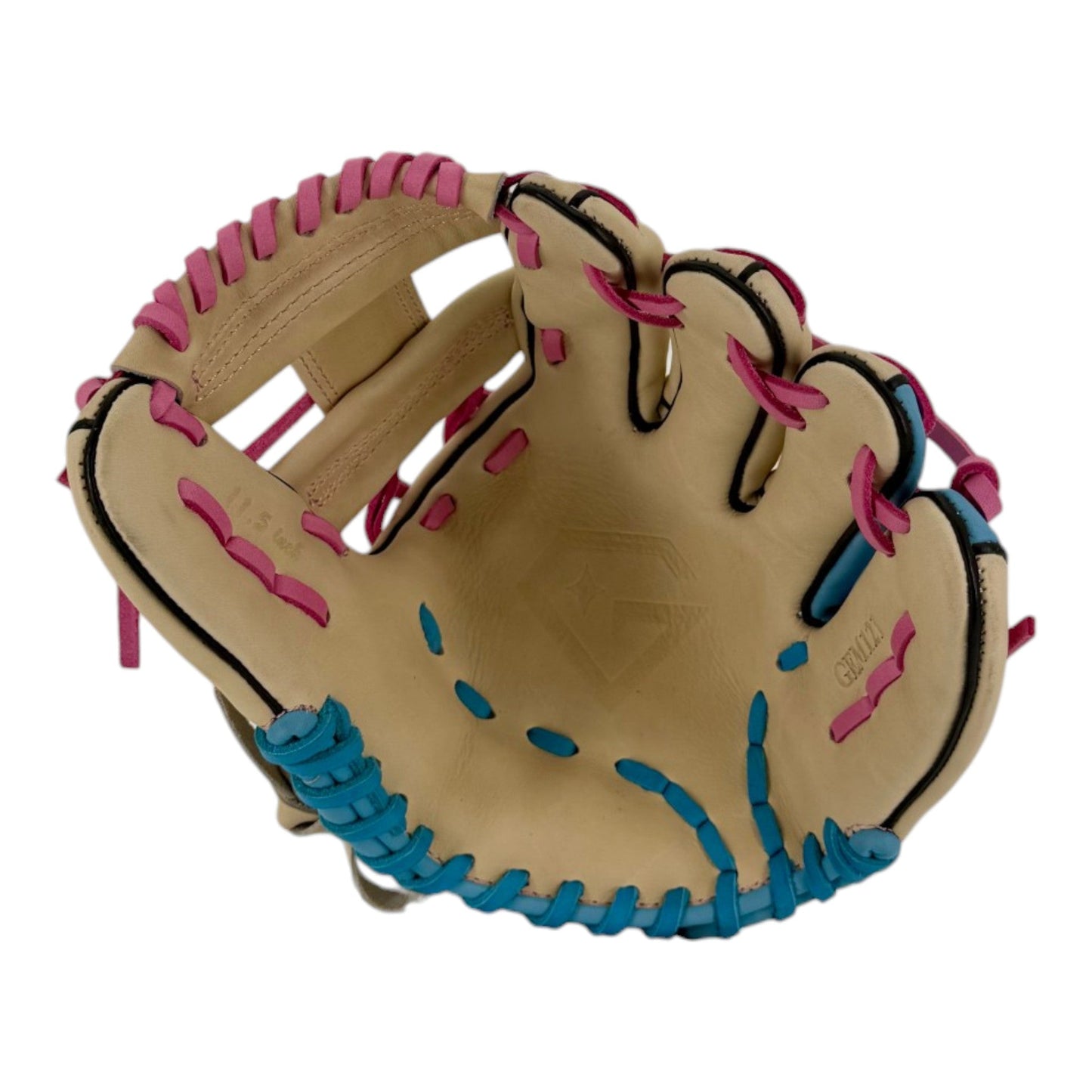 Gem Gloves Baseball Fielding Glove - GEM121 Carolina Peach – Product View | Smash It Sports | leather, kip, pro