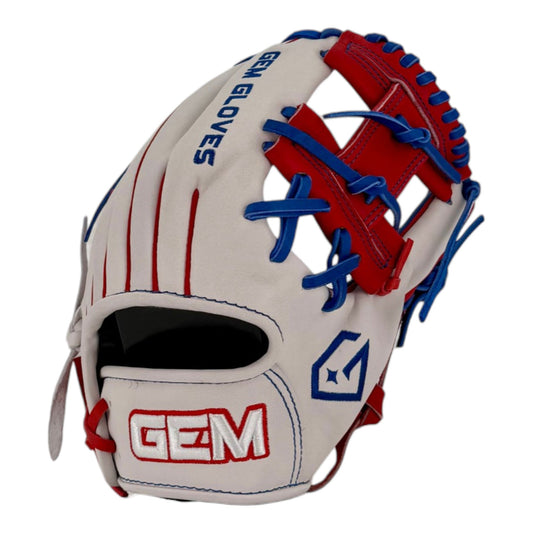 Gem Gloves Baseball Fielding Glove - GEM127 The Patriot – Product View | Smash It Sports | leather, kip, pro