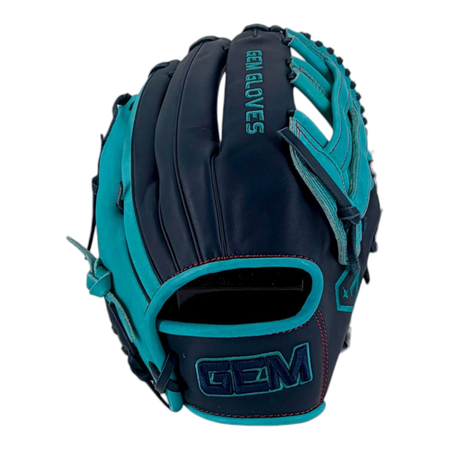Gem Gloves Softball Fielding Glove - GEM128 Deep Tide – Product View | Smash It Sports | leather, kip, pro