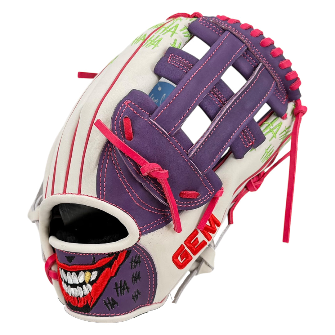 Gem Gloves Softball Fielding Glove - GEM087 Joker 2.0 White – Product View | Smash It Sports | leather, kip, pro