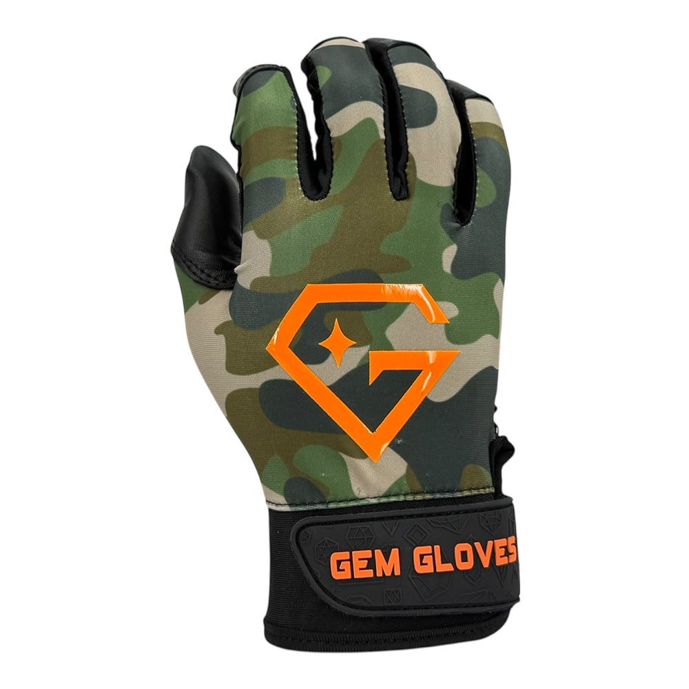 Gem Glove Opalite Batting Glove - Hunter – Product View | Smash It Sports | leather, pro
