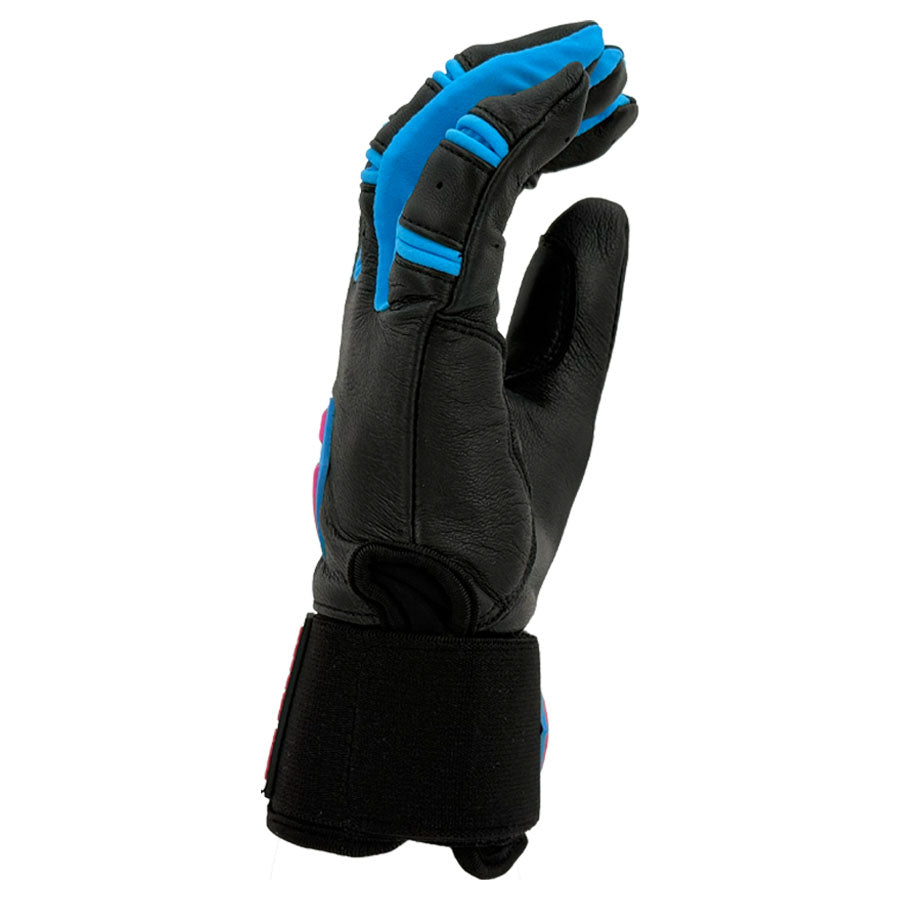 Gem Glove Prospector Long Cuff Batting Glove - Black/Vice – Product View | Smash It Sports | leather, pro