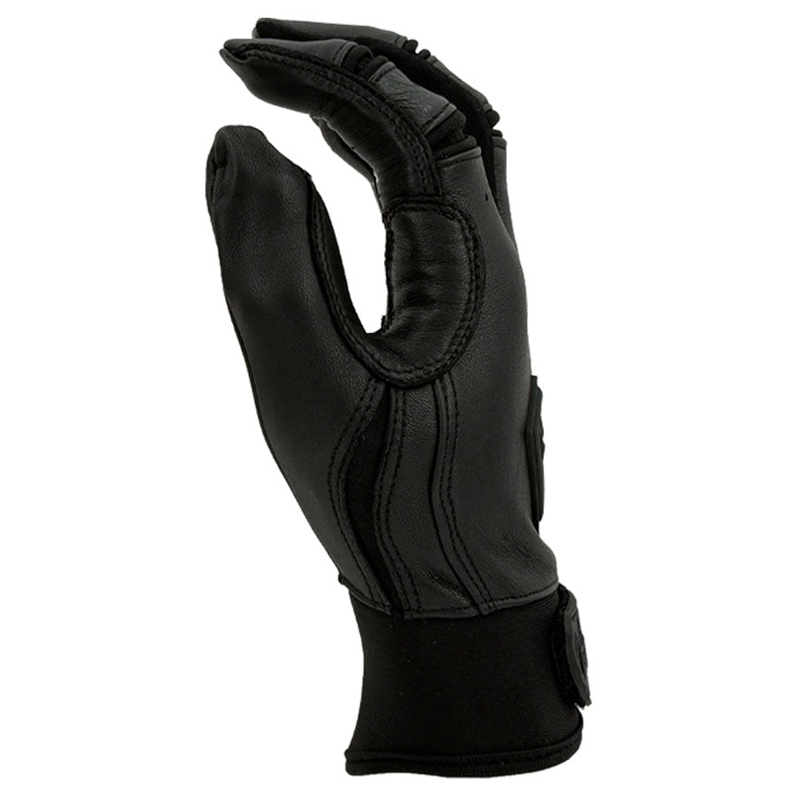 Gem Glove Prospector Short Cuff Batting Glove - Blackout – Product View | Smash It Sports | leather, pro