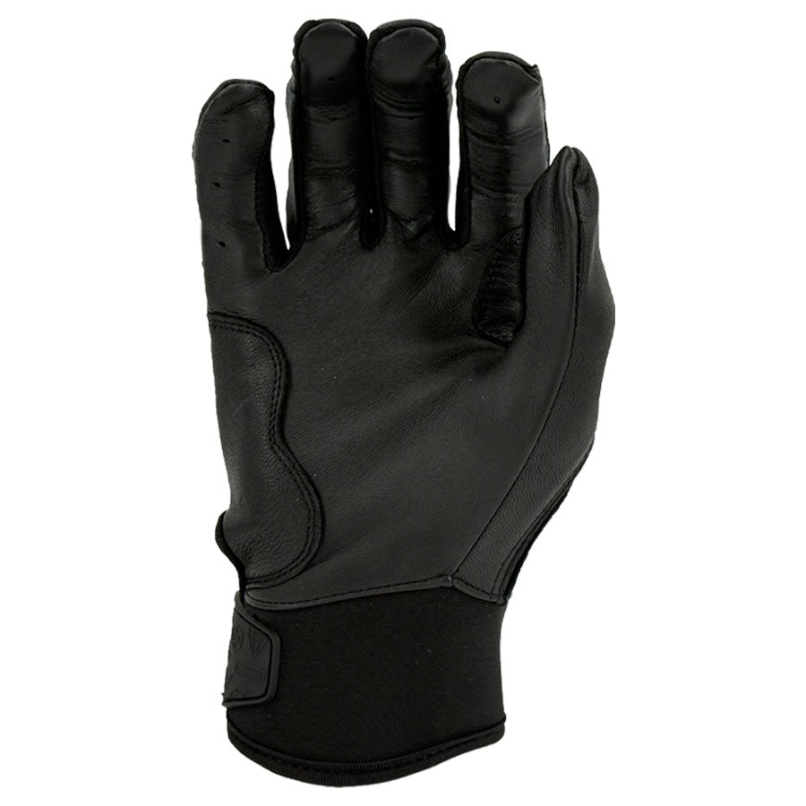 Gem Glove Prospector Short Cuff Batting Glove - Blackout – Product View | Smash It Sports | leather, pro