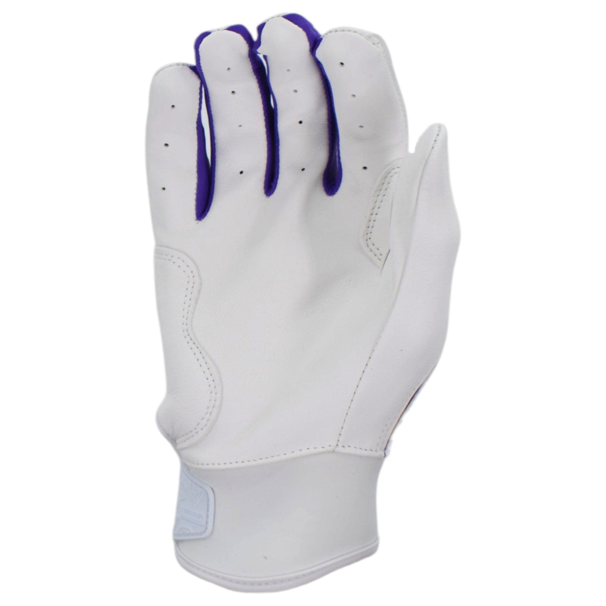 Gem Glove Prospector Short Cuff Batting Glove - White/Purple/Green