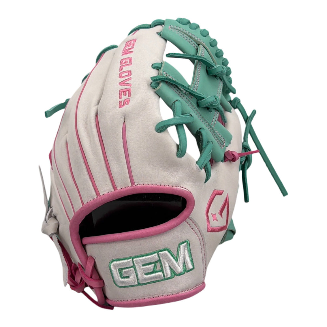 Gem Gloves Baseball Fielding Glove - GEM124 Spring Dream – Product View | Smash It Sports | leather, kip, pro