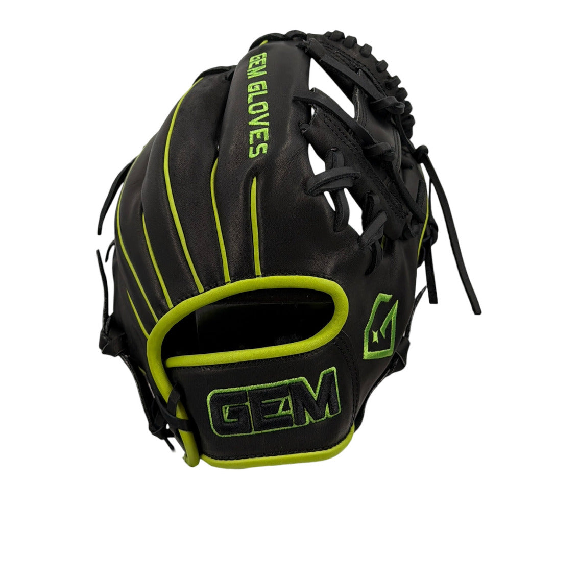 Gem Gloves Baseball Fielding Glove - GEM126 Toxic – Product View | Smash It Sports | leather, kip, pro