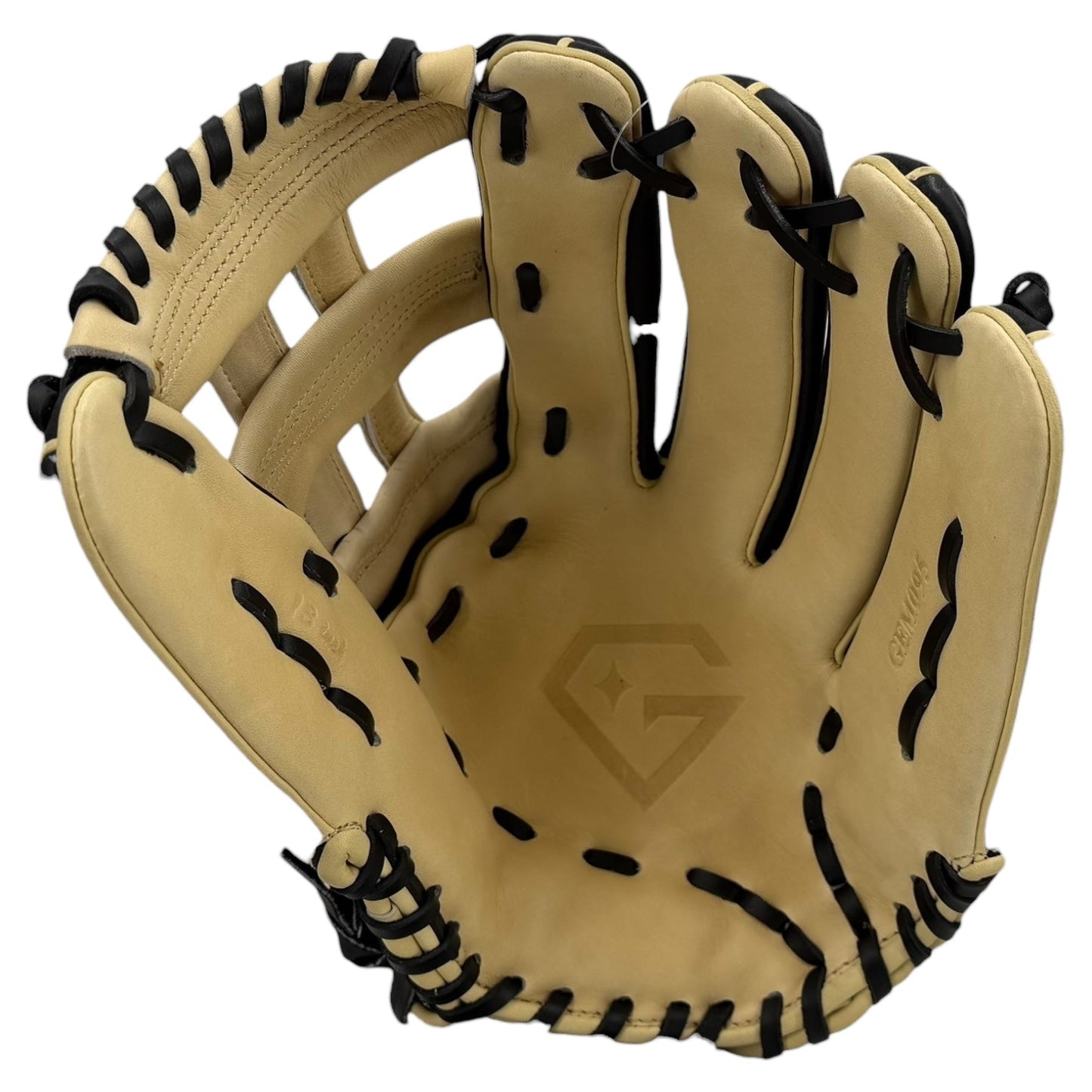 Gem Gloves Game-Ready Softball Fielding Glove - GEM095 Shadow Gold – Product View | Smash It Sports | leather, steerhide, pro