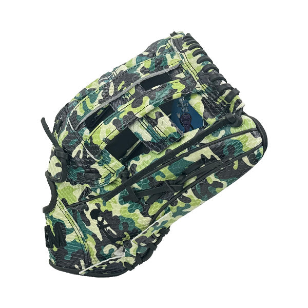 Gem Gloves Softball Fielding Glove - GEM073 - Green Camo – Product View | Smash It Sports | leather, kip, pro