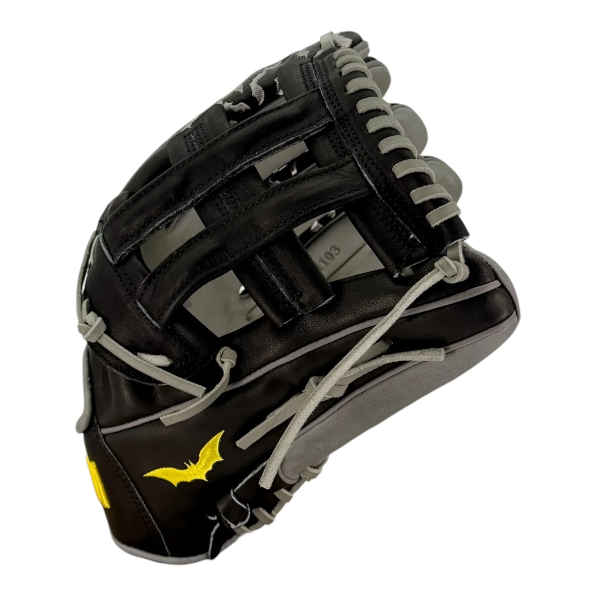 Gem Gloves Softball Fielding Glove - GEM103 Nocturnal – Product View | Smash It Sports | leather, kip, pro