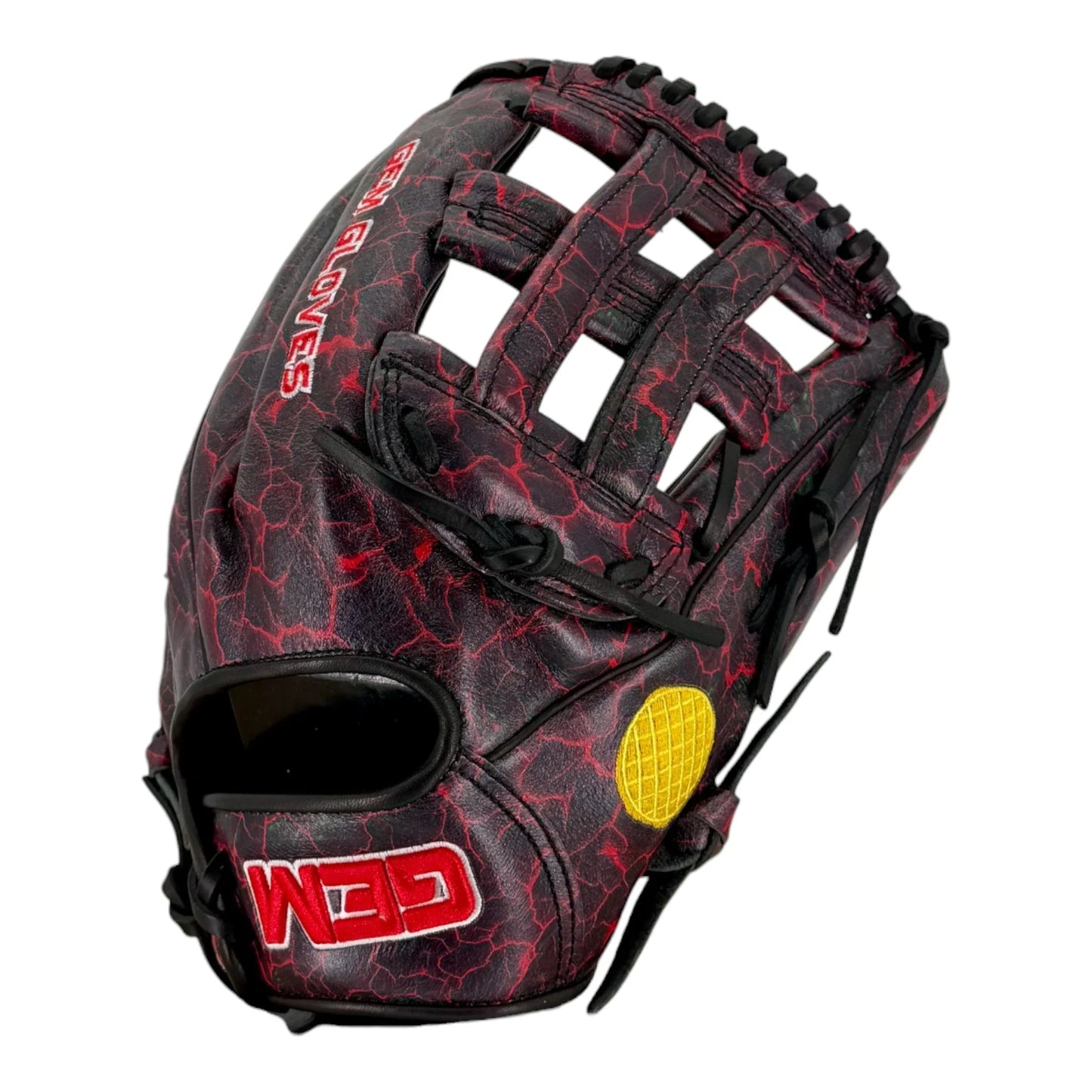 Gem Gloves Softball Fielding Glove - GEM104 Shadow Realm – Product View | Smash It Sports | leather, kip, pro