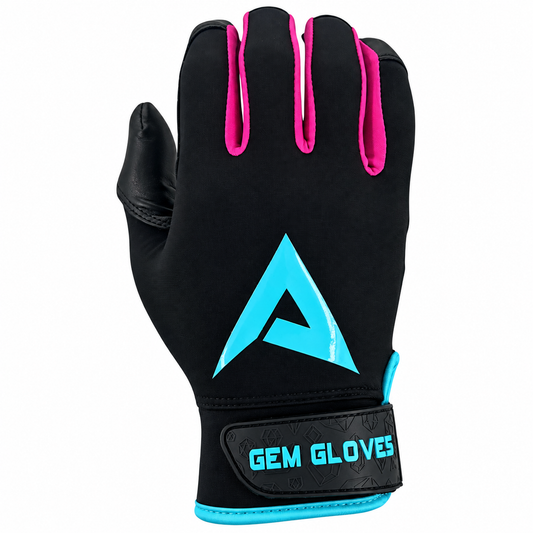 Gem Glove x Anarchy Opalite Batting Glove - Black Vice